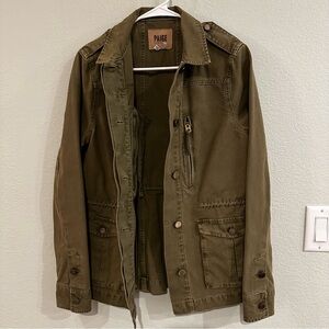 PAIGE Denim Co Women’s Jacket Size Small Olive Green